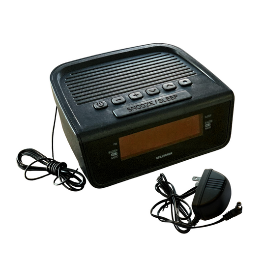 Hotel Clock Radio with Dual Alarms and digital LED display alarm clock.