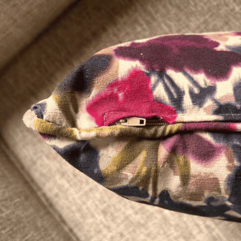 Floral Pillow Case - Invisible Zipper