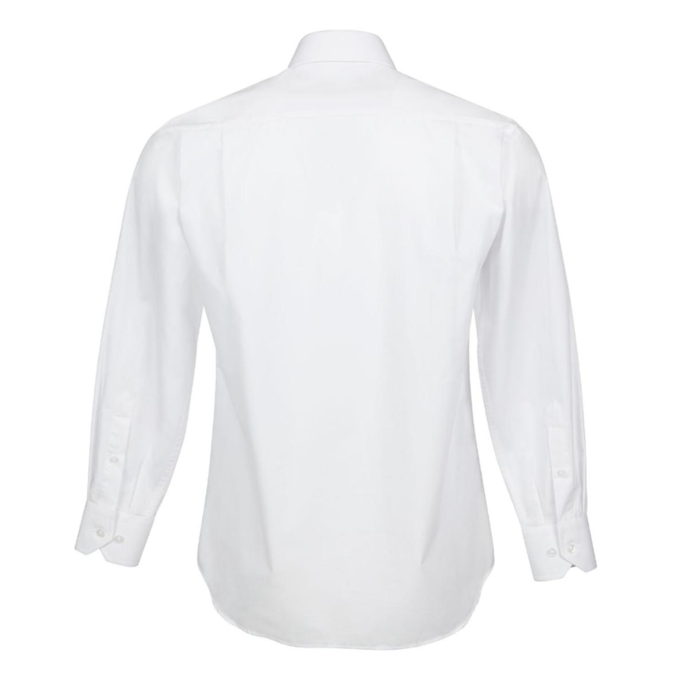 White Dress Shirt w/ Adjustable Cuffs Back