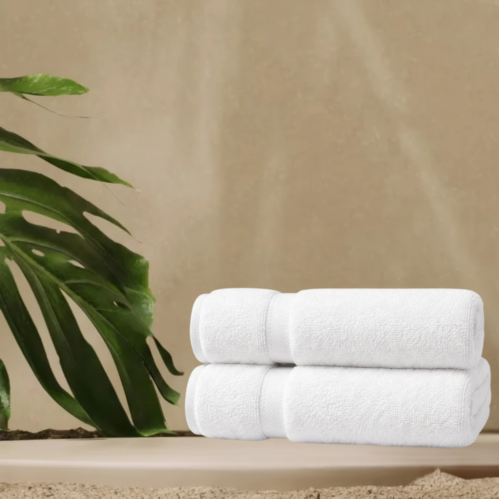 Soft cotton bath towel with a smooth texture designed for comfortable, everyday use in any bathroom