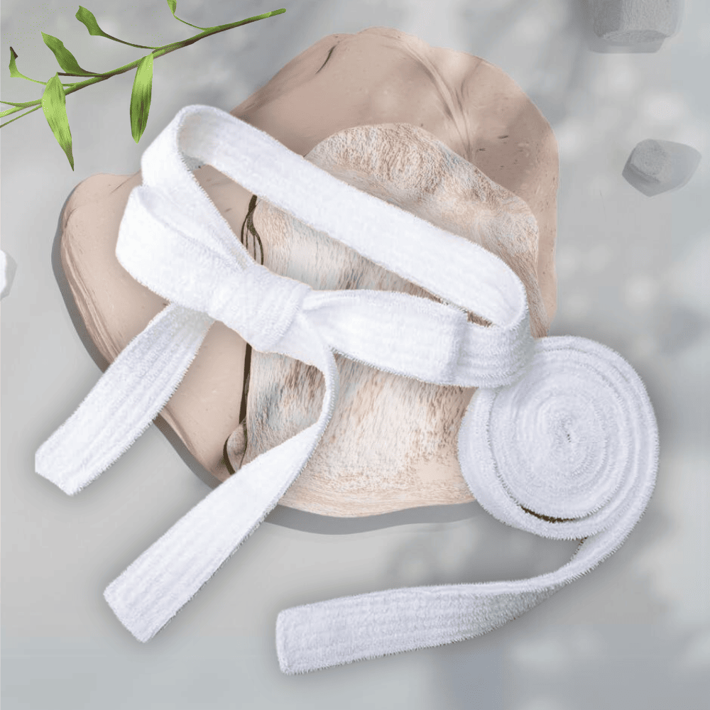 Cotton Velour Bathrobe Belt