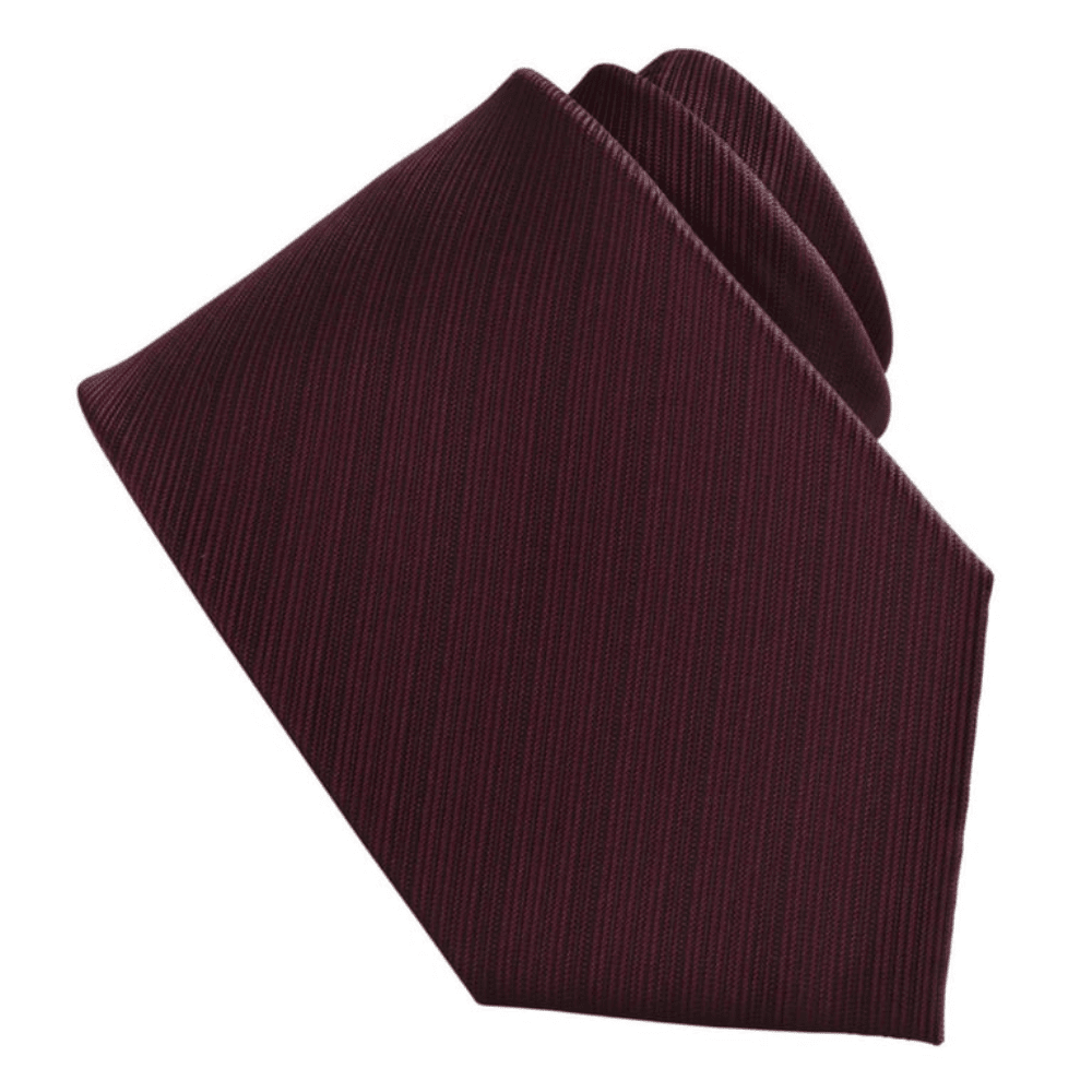 Burgundy tie ideal for formal wear in men's fashion