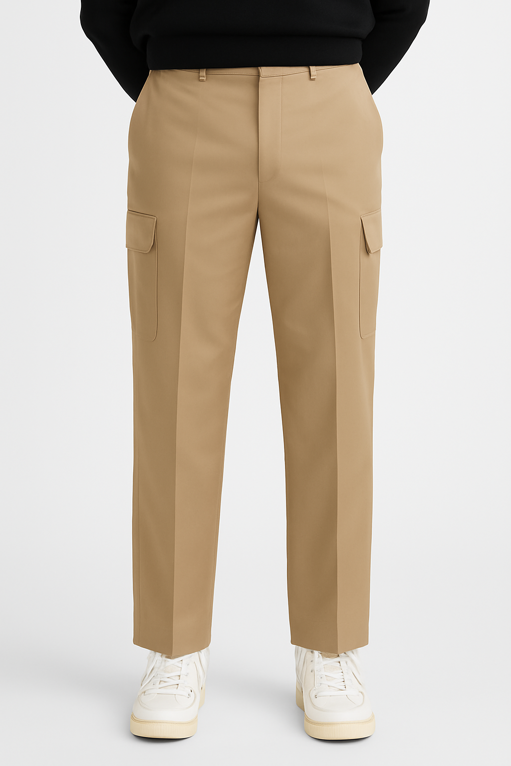straight legged cargo pants for fashion