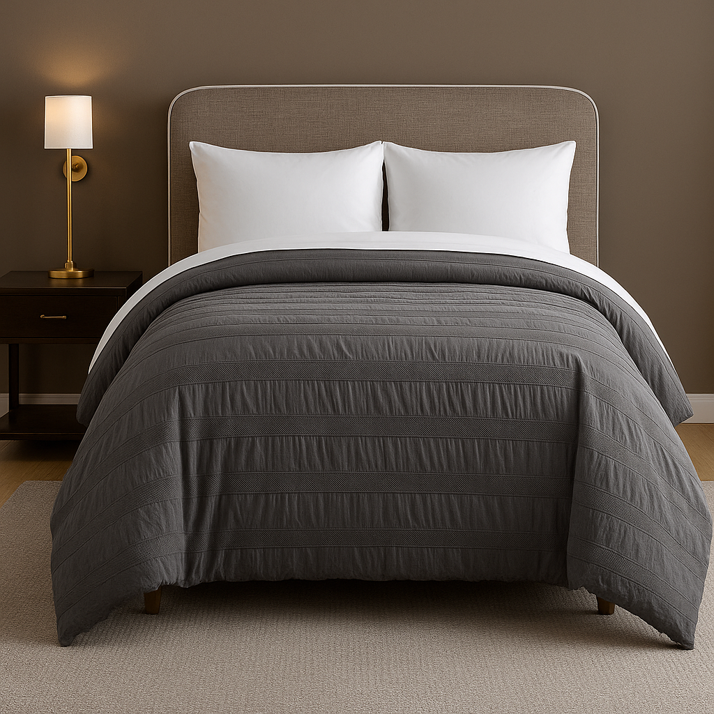 3pc Soft and Breathable Moselle Cotton Duvet Set (Multiple Colors)