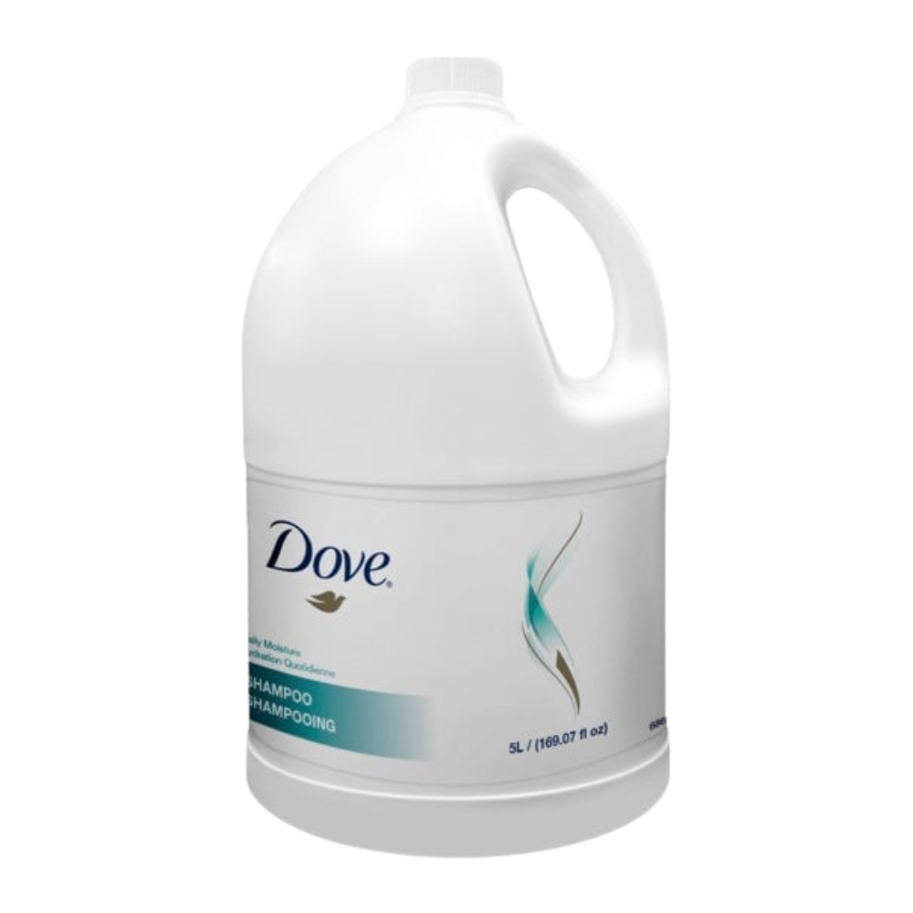 Dove Daily Moisture Shampoo - 5L - Dove hydrating shampoo, dove travel size, dove hotel amenities, dove hotel shampoo, dove mini shampoo, dove small shampoo, dove products, dove bulk mini travel sized products, dove long lasting soft body shampoo, Dove body care, dove mini body care, dove travle size body care products, Dove products, discounted dove products, cheap dove products, dove suppliers, Dove 5L products, dove 5L