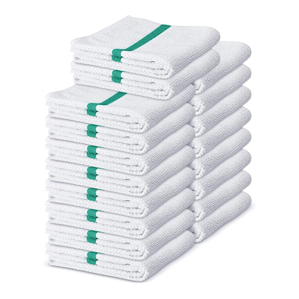 Absorbent cotton kitchen towels bulk - Green