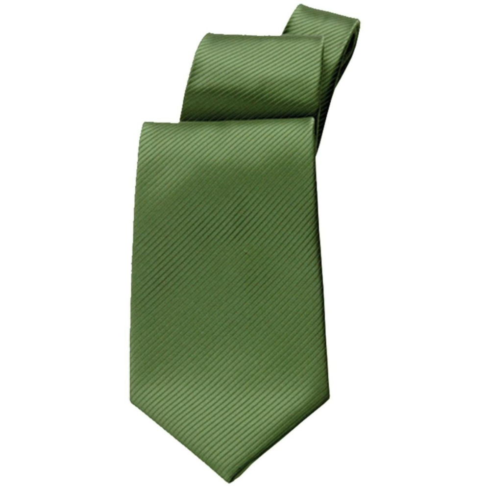 Green statin tie ideal for formal wear in men's fashion