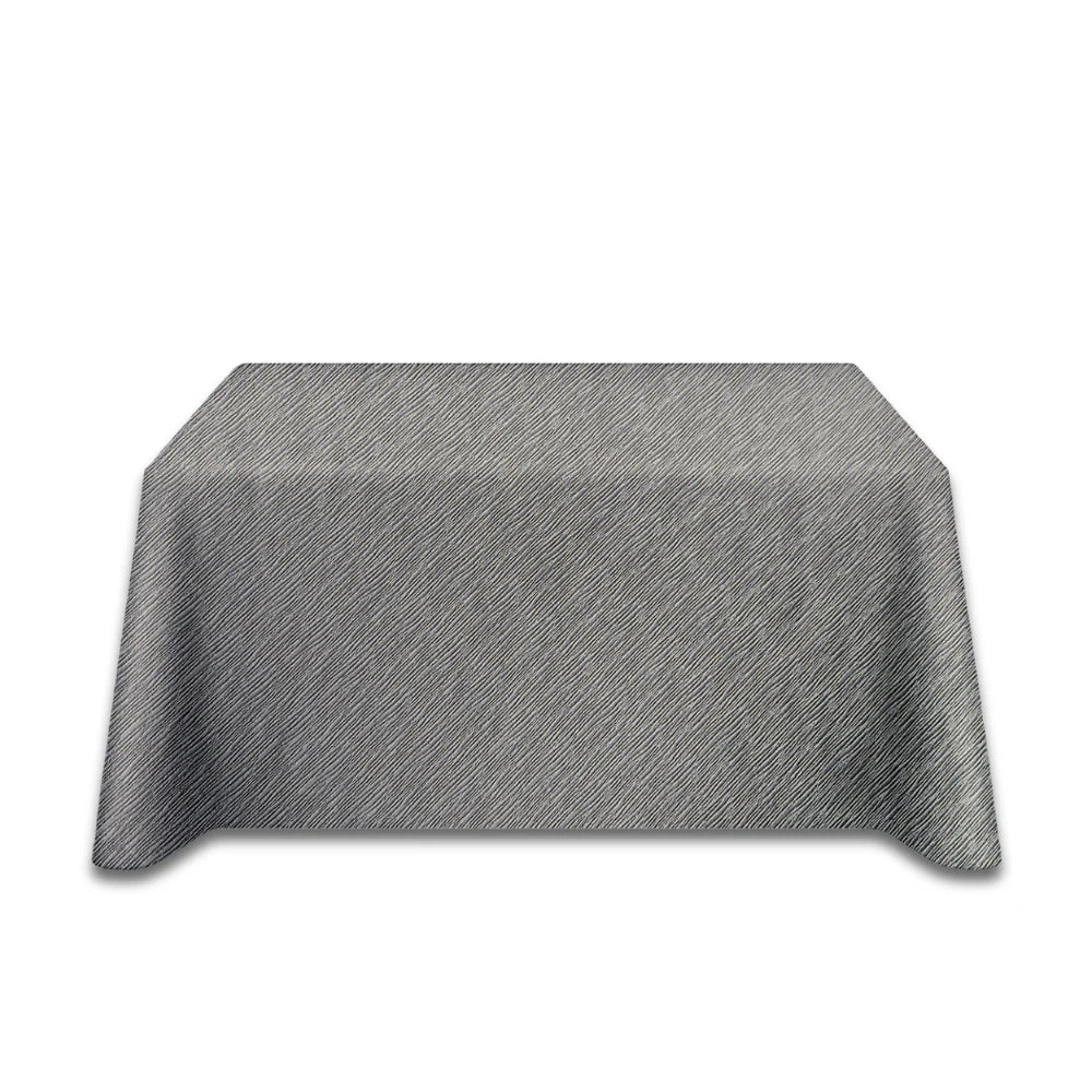 8ft Rectangle Tablecloth, Dark Gray / Wild Grass Jacquard