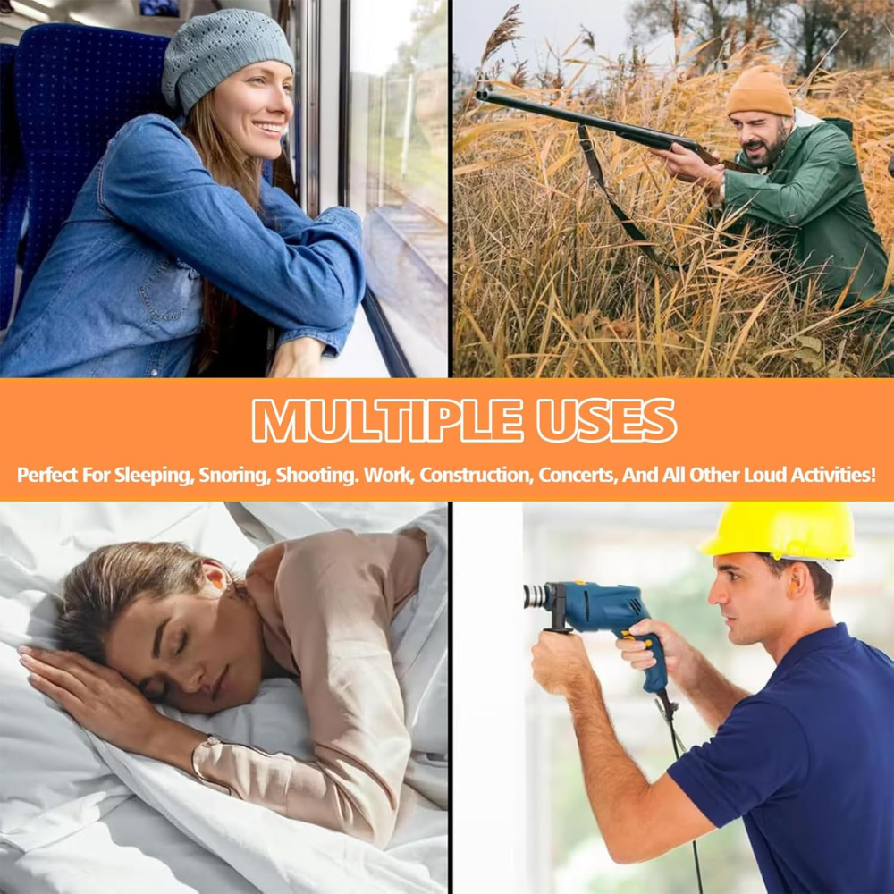 HEITOY - Foam ear plugs Noise Cancelling Ear Plugs - Soundproofing Solutions For Hotel Guests - Multiple Uses