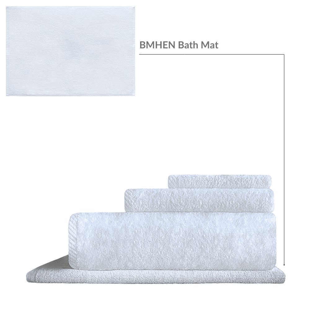 Affordable white cotton towels with border wholesale 4 pc towel set
