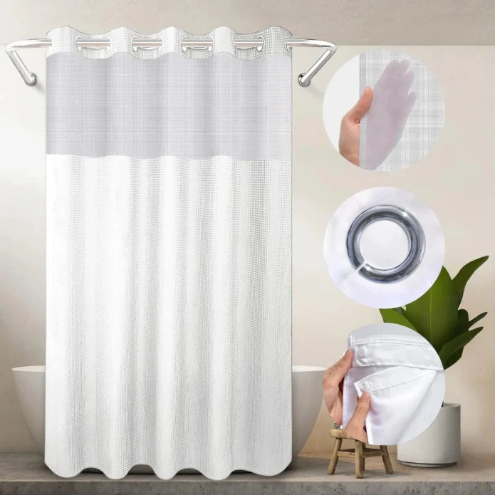 Heavy Duty Hook Less 2 Piece / 3D Waffle - Off White