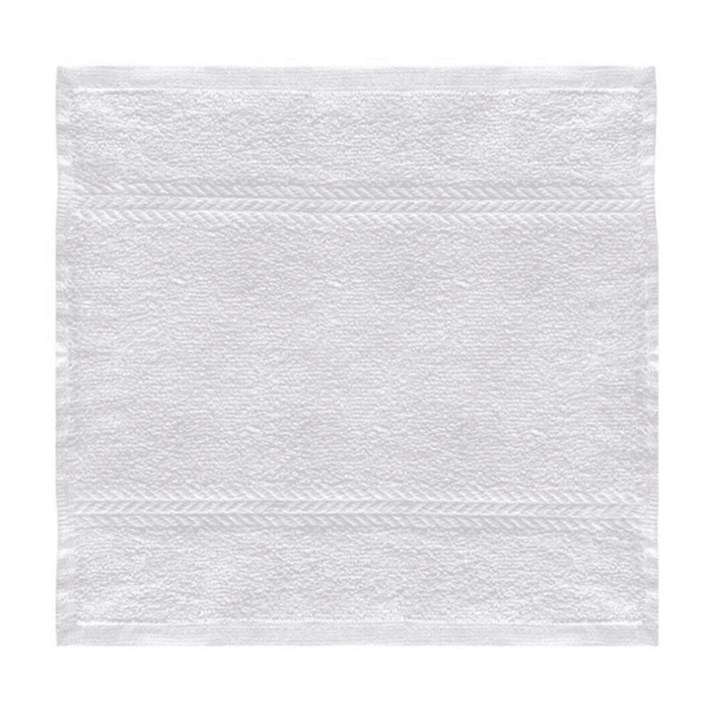 Cotton washcloths with textured design for hotels and Airbnb