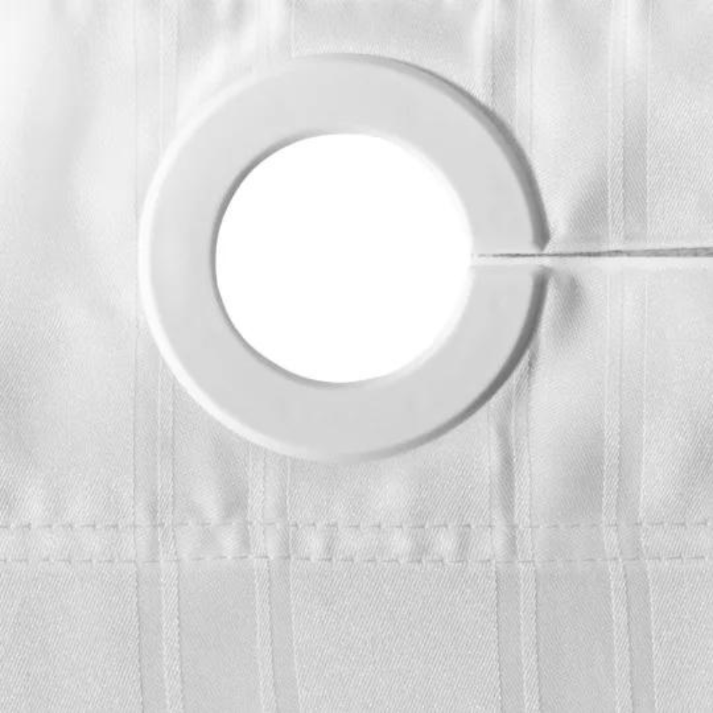 Hook Less Valance Wide Stripe Shower Curtain / Practical hook