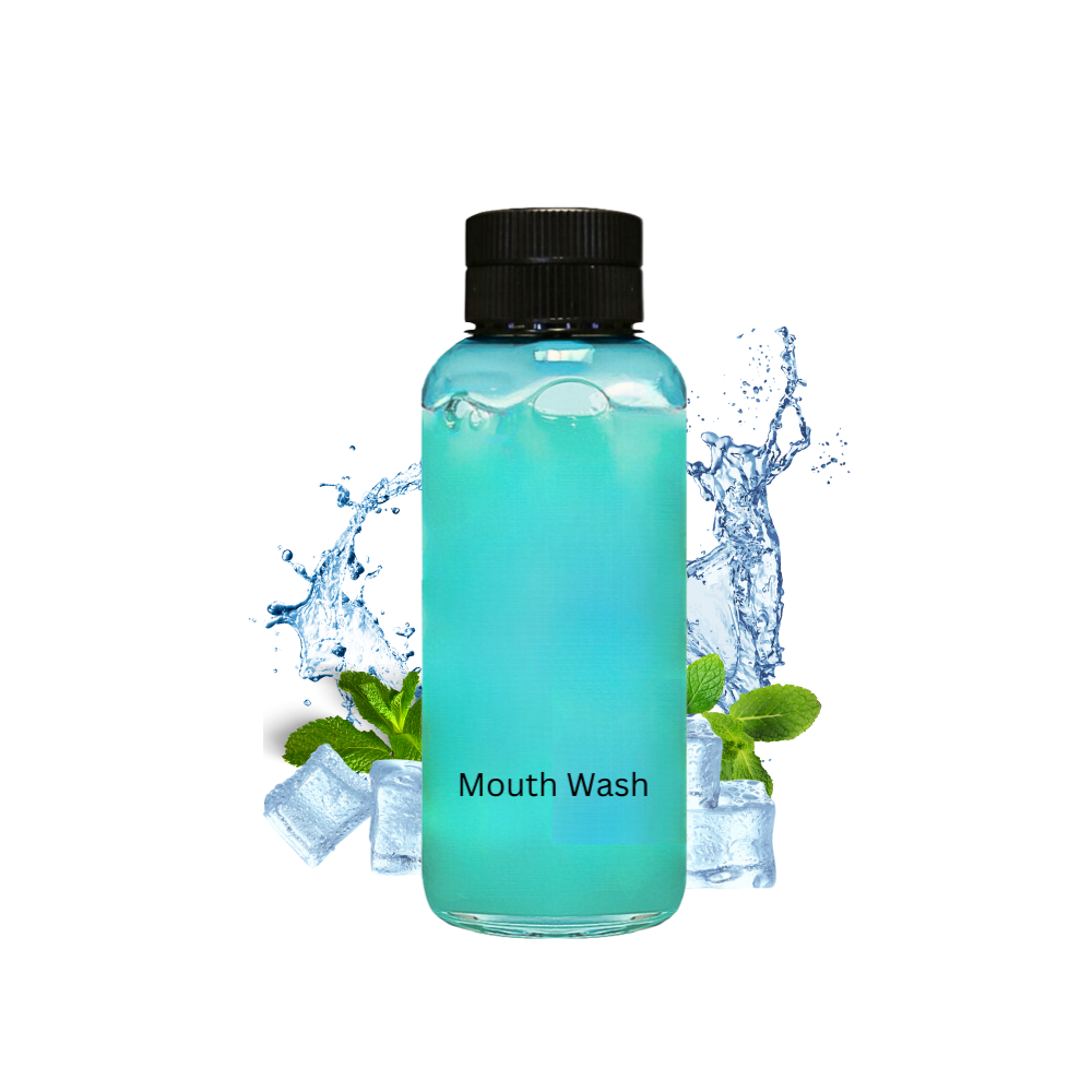 Mint mouth wash bottle