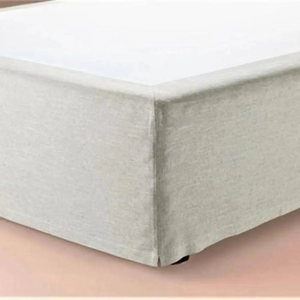 Bed Skirts with No Pleat - Beige - Eco-friendly decorative bed skirt with multi-colored designs and anti-bacterial properties, crafted for lightweight warmth in upscale hotels