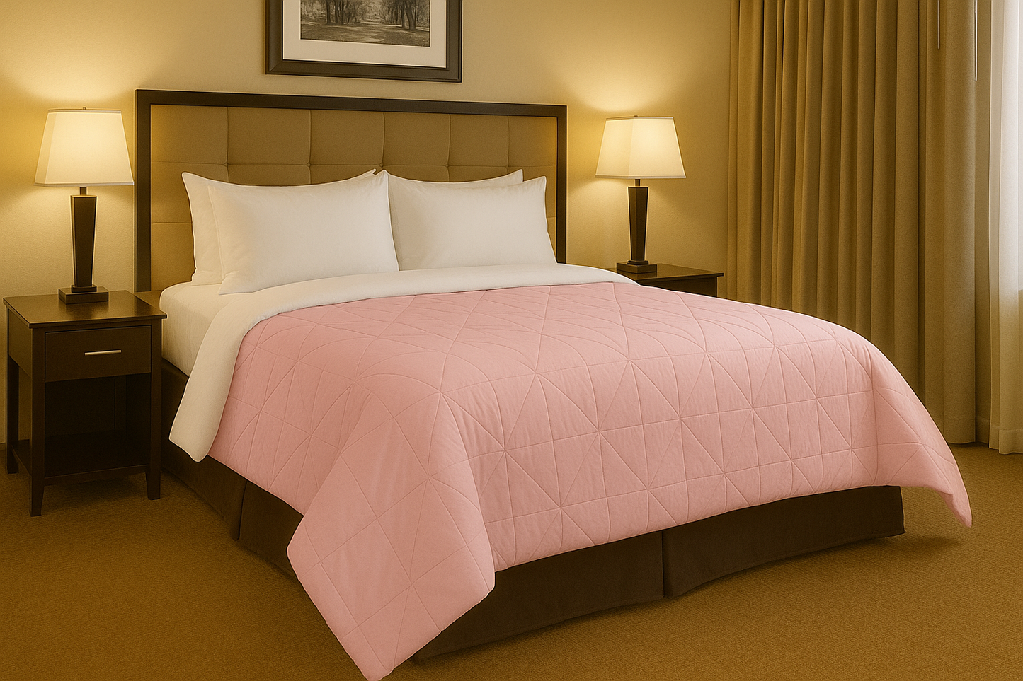 3Pc Pintuck Comforter Set
