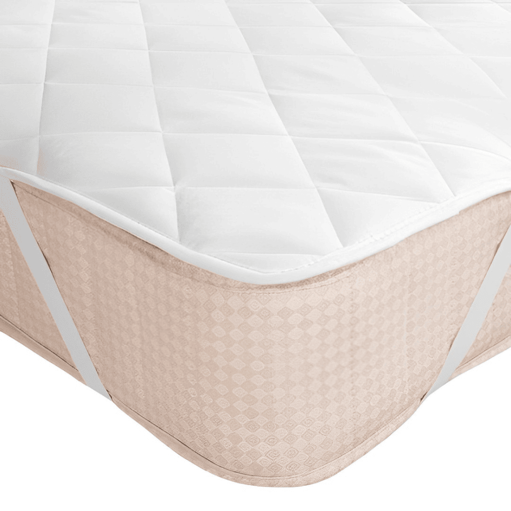 quilted fitted mattress pad for added comfort and mattress protection ideal for home and Airbnb use
