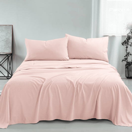 Soft Bedding Bed Set - 4 Pieces - Rose