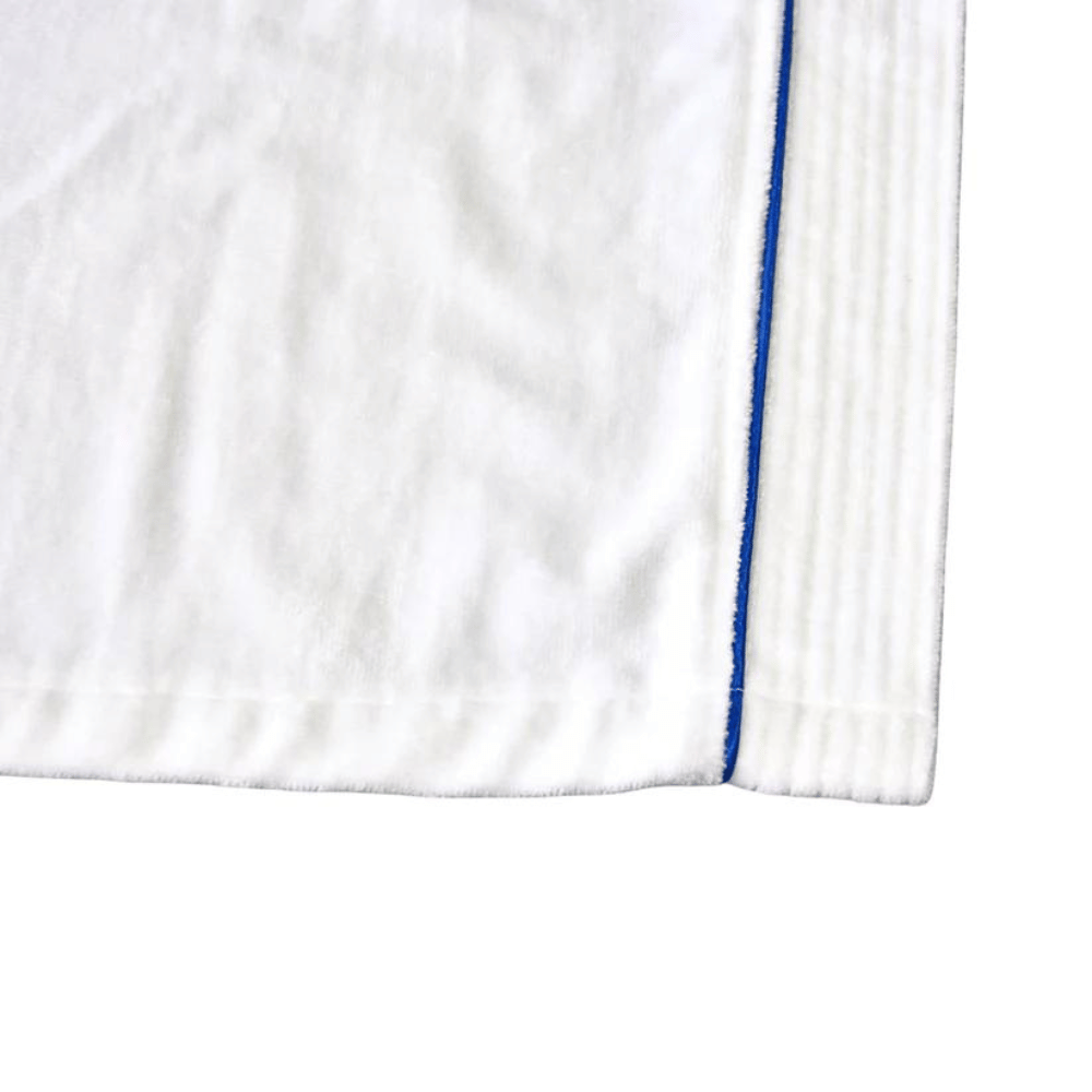 Velour Terry Kimono Bathrobe- hand close view