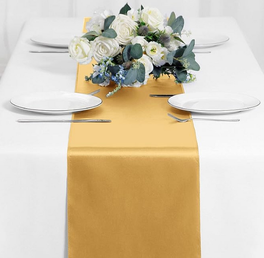 Premium Satin Table Runners for hotel dining