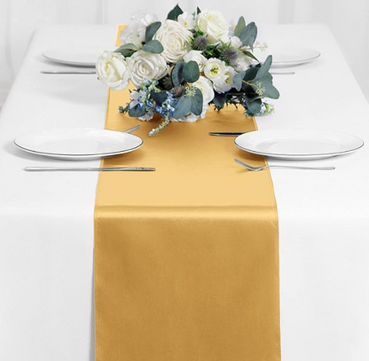 Satin Table Runners (12x108) / Gold.