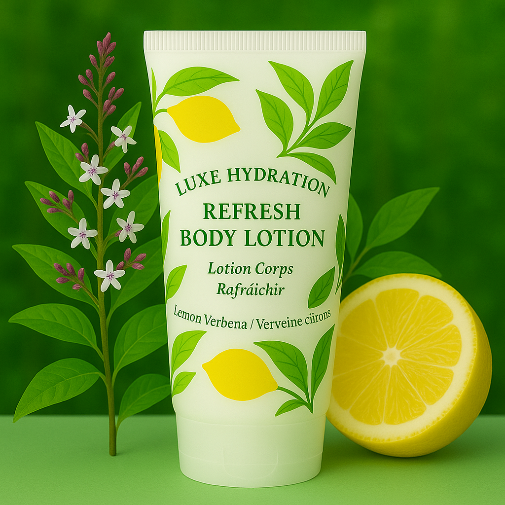 30ml hotel body lotion with lemon verbena scent. Great for bulk hospitality sets and guest care in Airbnb or resorts.