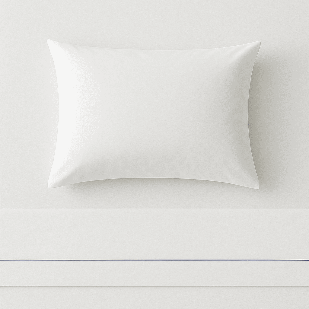 Premium white pillowcase in microfiber, perfect for Airbnb and resorts.