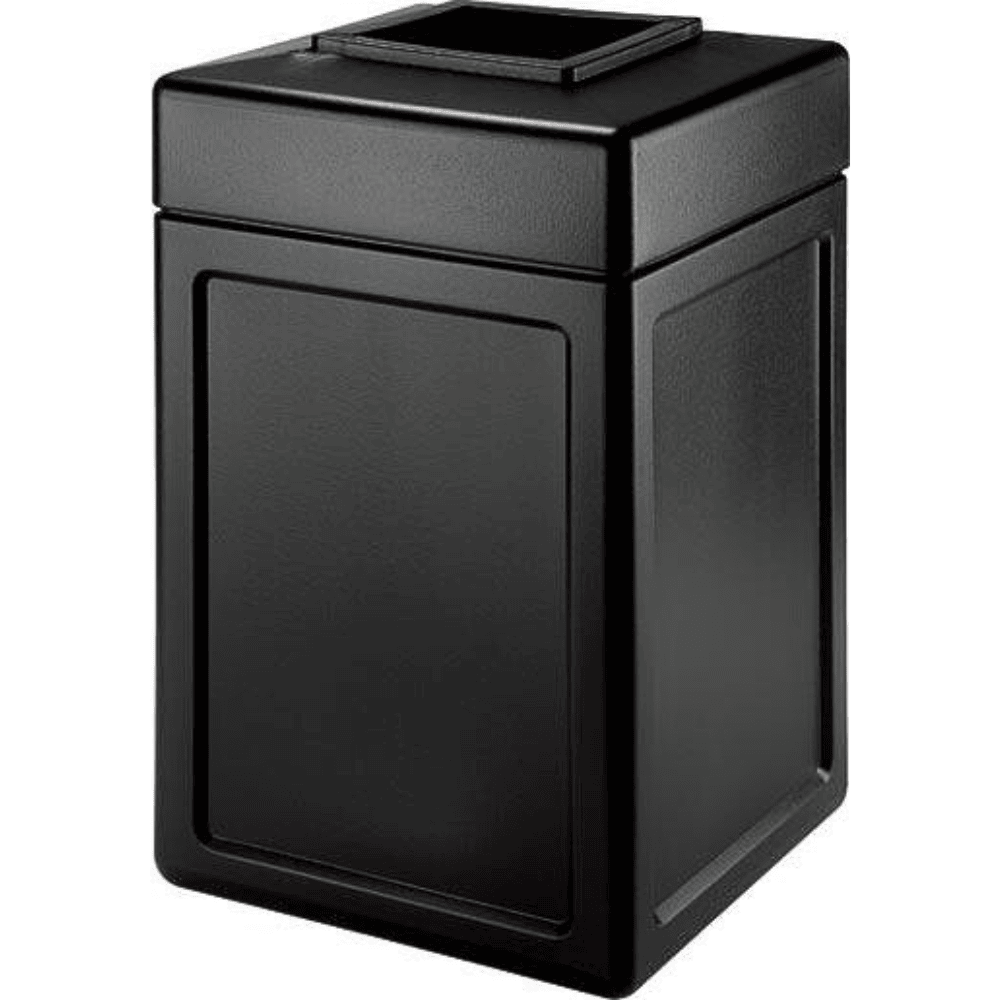 Hotel waste bin with lift-off lid/ square opening and concealed bag for a clean, professional look.
