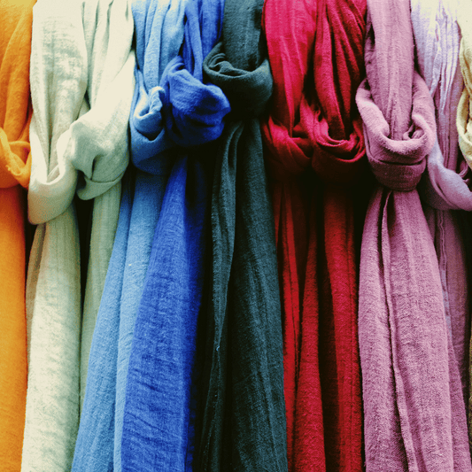 Colourful bath linens