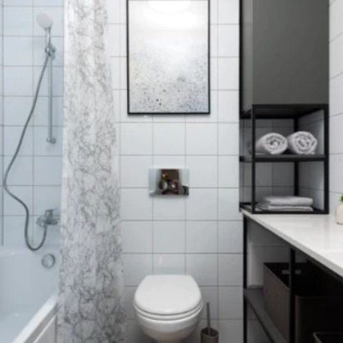 Elevate the bathroom with innovative hookless shower curtains