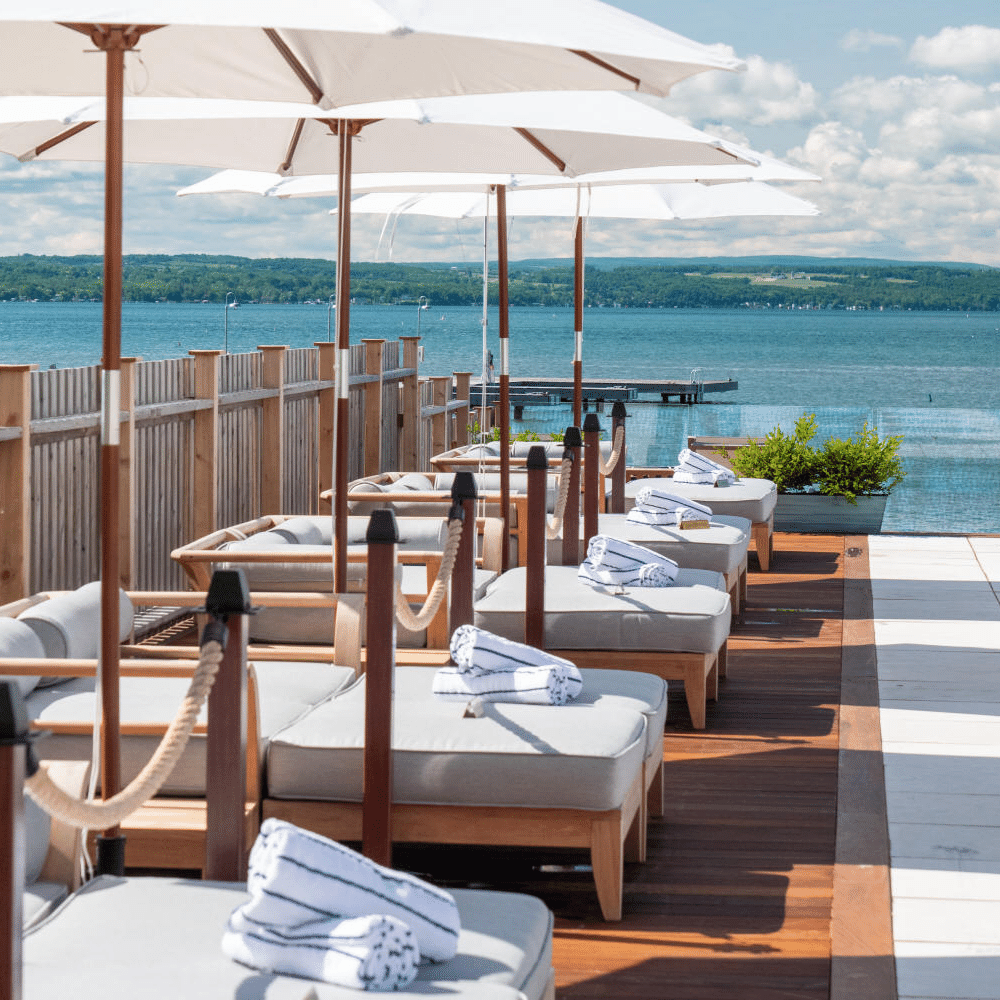 Hotel Stanchion near pool 