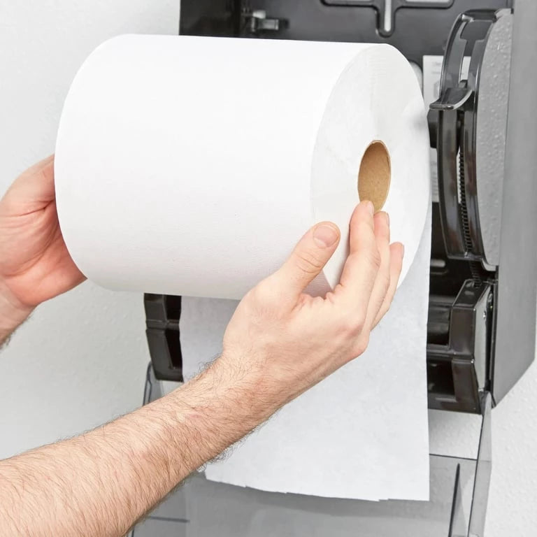 Cascades Pro White Hand Towel Rolls - 8” x 425’