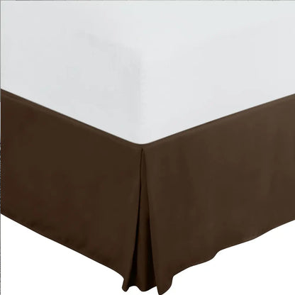 Brown bed skirt Queen-size bed skirt with bed bug-proof design and multi-colored decorative appeal, ideal for upscale accommodations or stylish dorm rooms