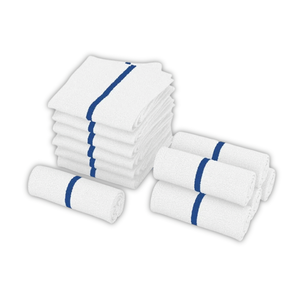 These towels are designed for both indoor and outdoor use in hotels, and they come in a standard size of 24x48".