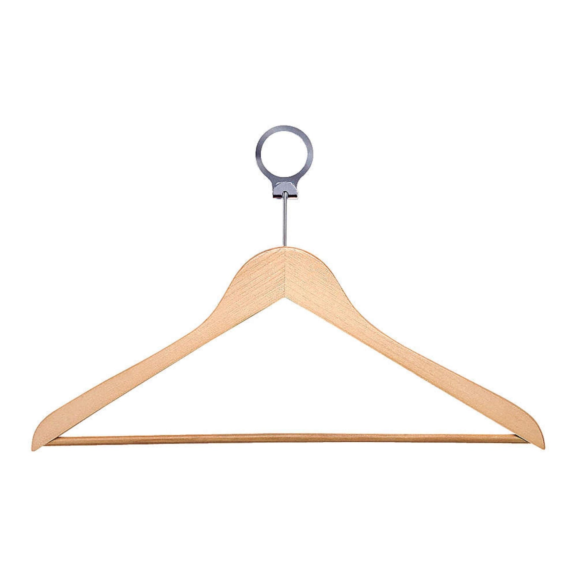Solid Natural Wood Hangers - round handle
