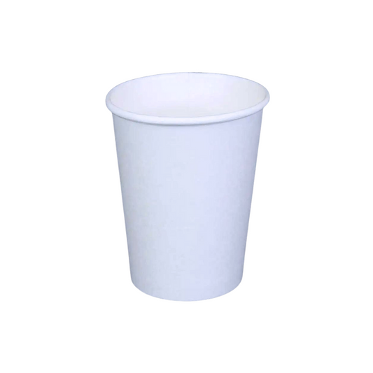 Premium 9oz paper cups, individually wrapped for hygiene. Ideal for hot or cold beverages.