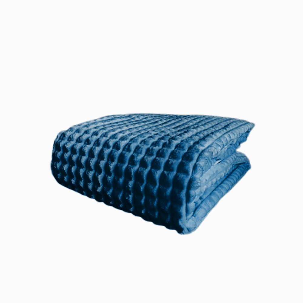 Velour Fleece Blanket & Throw - side view