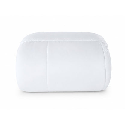 Folded white duvet insert with smooth fabric and plush filling, designed for soft, lightweight comfort and easy everyday bedding.