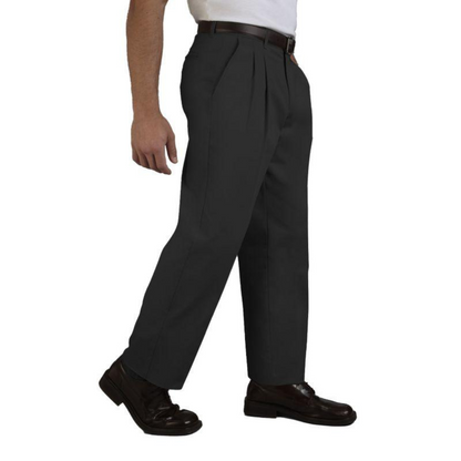 Men's Charcoal Grey Slack Pants - 37" - Side