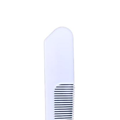 Disposable Plastic Hotel Hair Comb- handle view