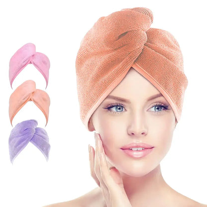 Orange head towel wrap