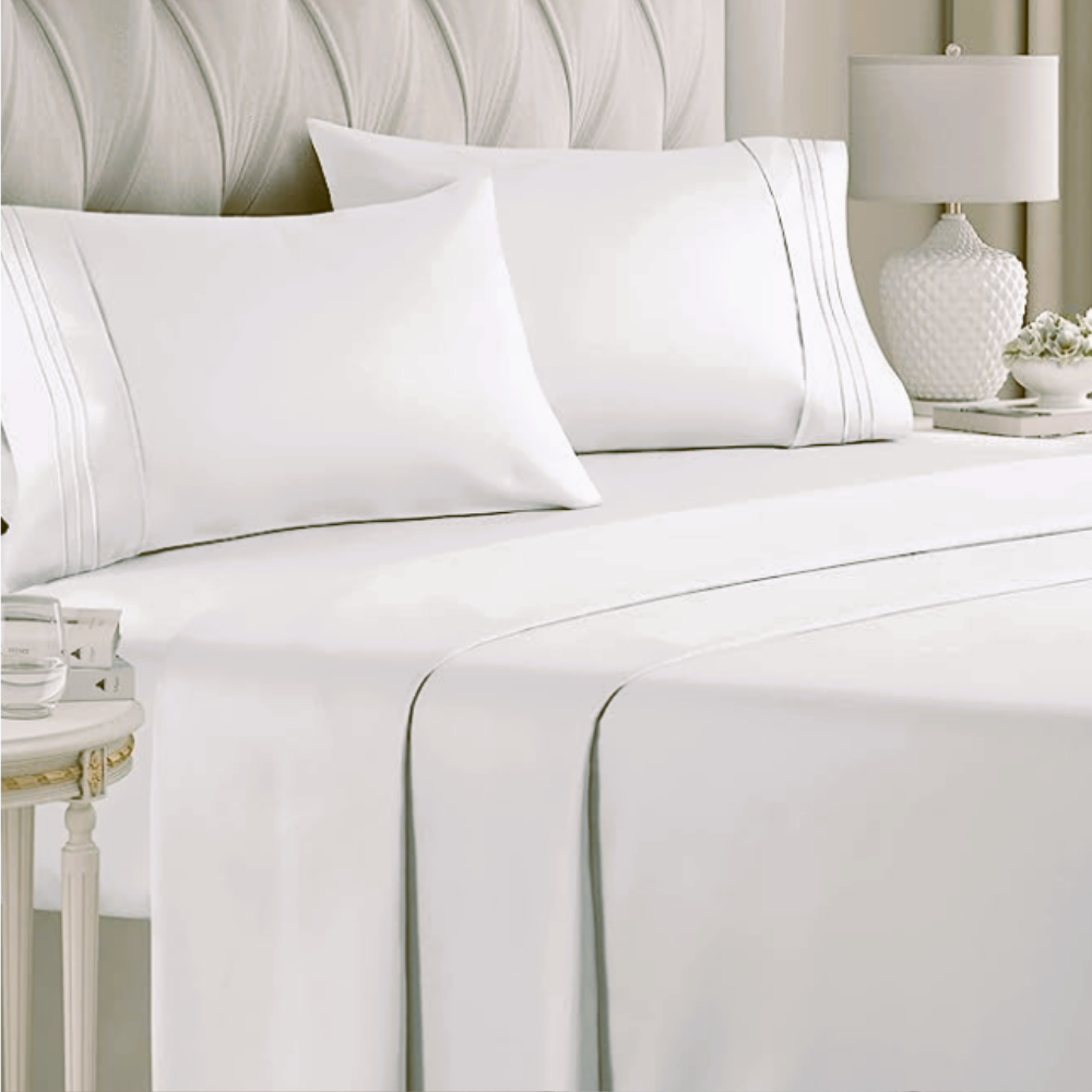 White ultra soft flat sheet