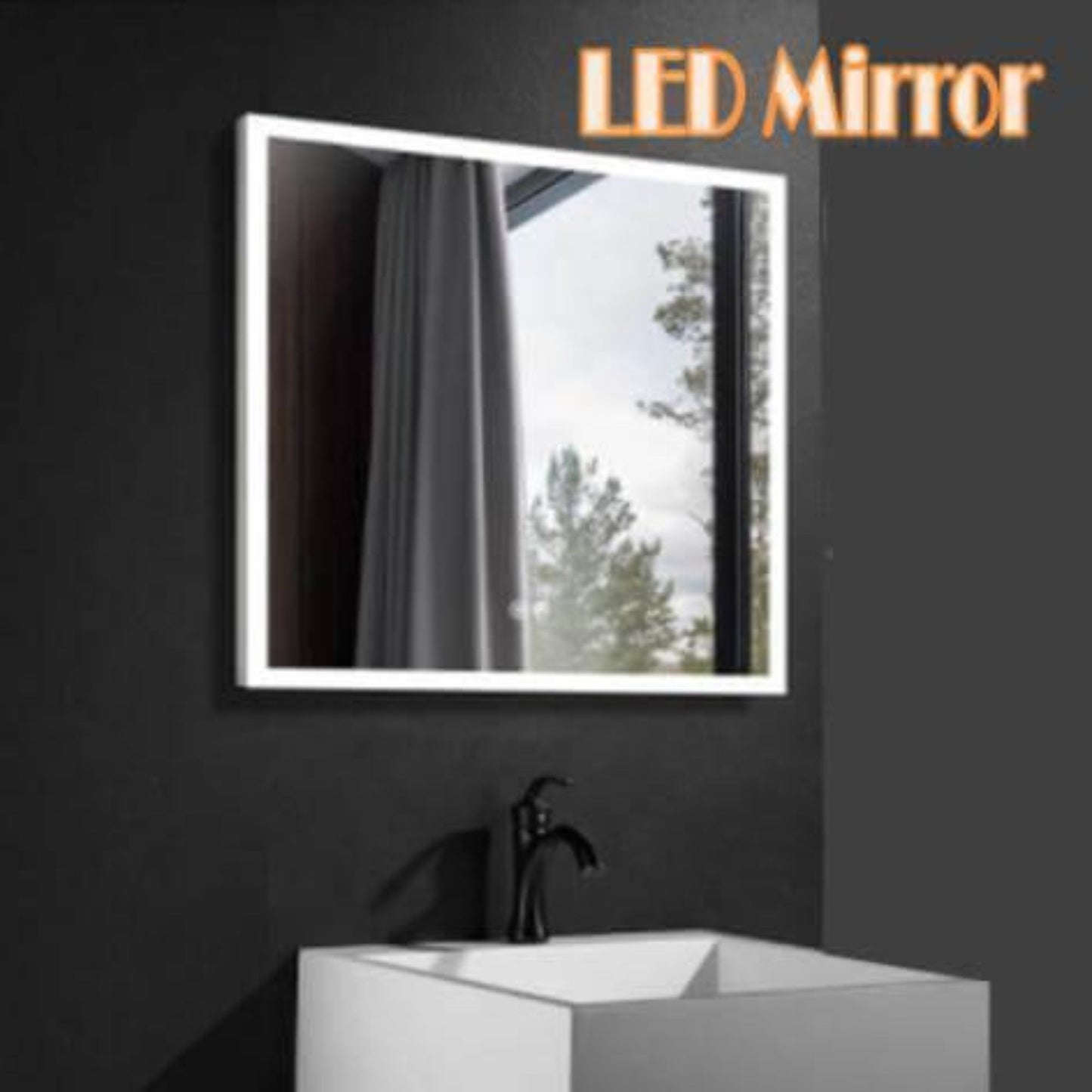 Square LED Mirror