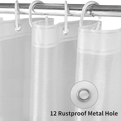 Heavy Duty Shower Curtain/Liner (70x72"). Closer look to metal hole.