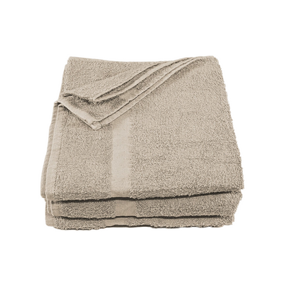 Colored Spa and Hotel Bath Towels - Beige