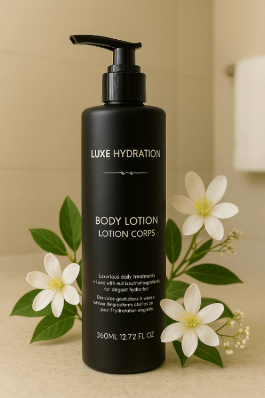 360ml Luxe Hydration shower gel for hotels and Airbnb. Bulk guest amenity with gentle cleansing and a premium feel