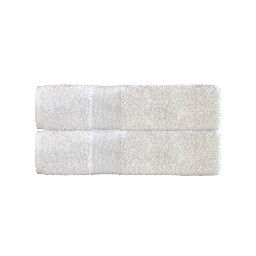 100% cotton towels bulk Canada
- A pair of 2 folded bath towels 