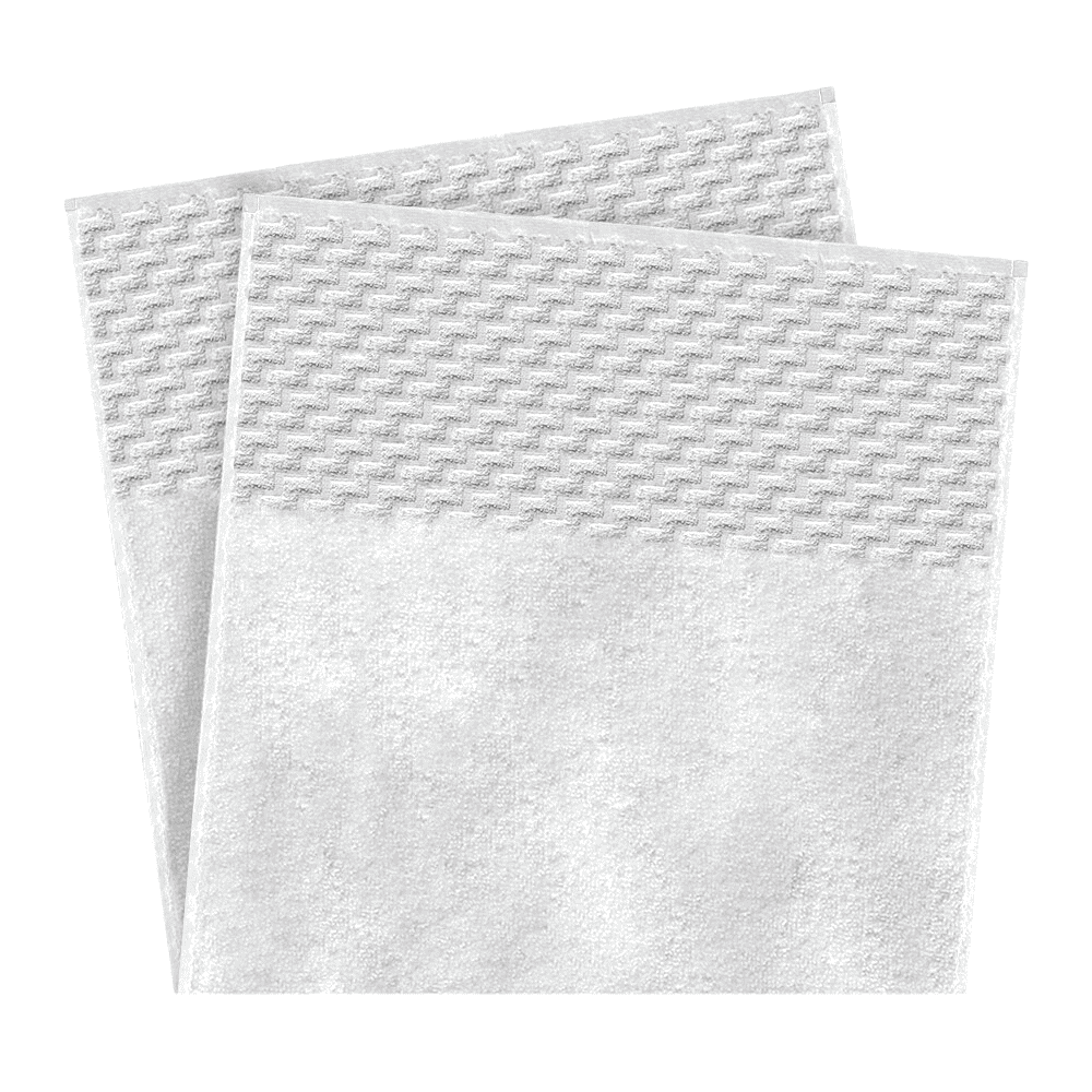 100% cotton jacquard pattern towels -2 Pieces