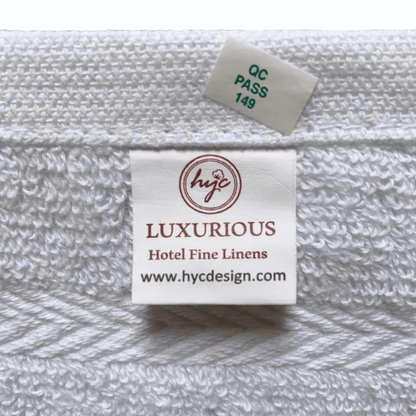 White face towels for hotel industry -BWG Series - Tag