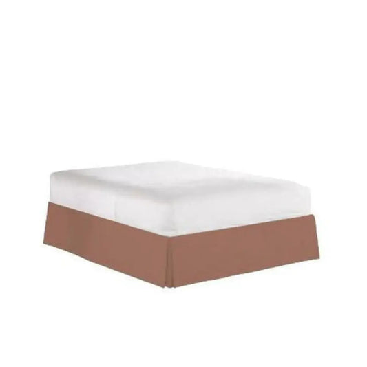 Bed Skirts with 14.5" Drop for Hotel Bedding - Premium Bedskirts from HYC Design Luxury bed hugger with temperature-regulating technology and anti-bacterial properties, perfect for premium Airbnb or dorm room bedding